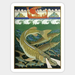 Underwater - The Epic Volga - Ivan Bilibin Sticker